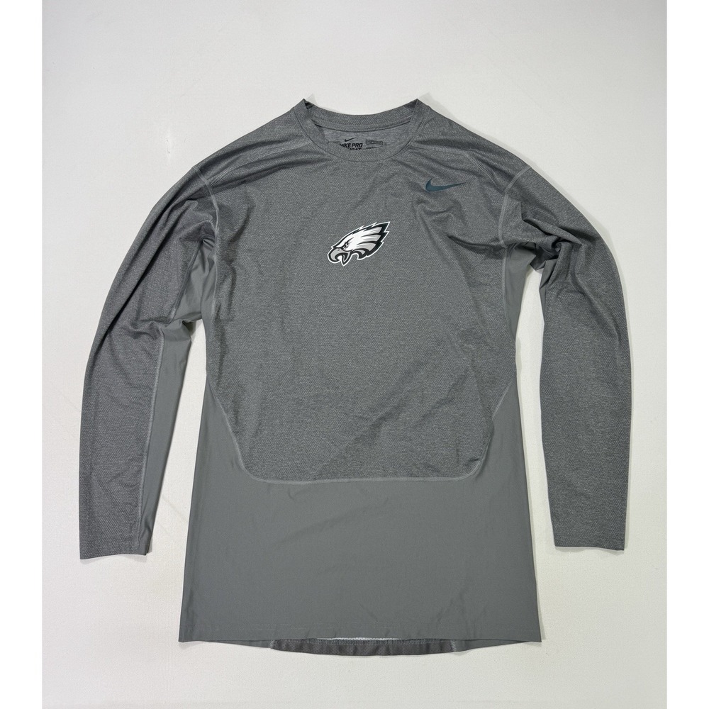 Philadelphia Eagles Nike Pro Combat Compression Shirt Mens 3XL Gray Dri Fit NFL